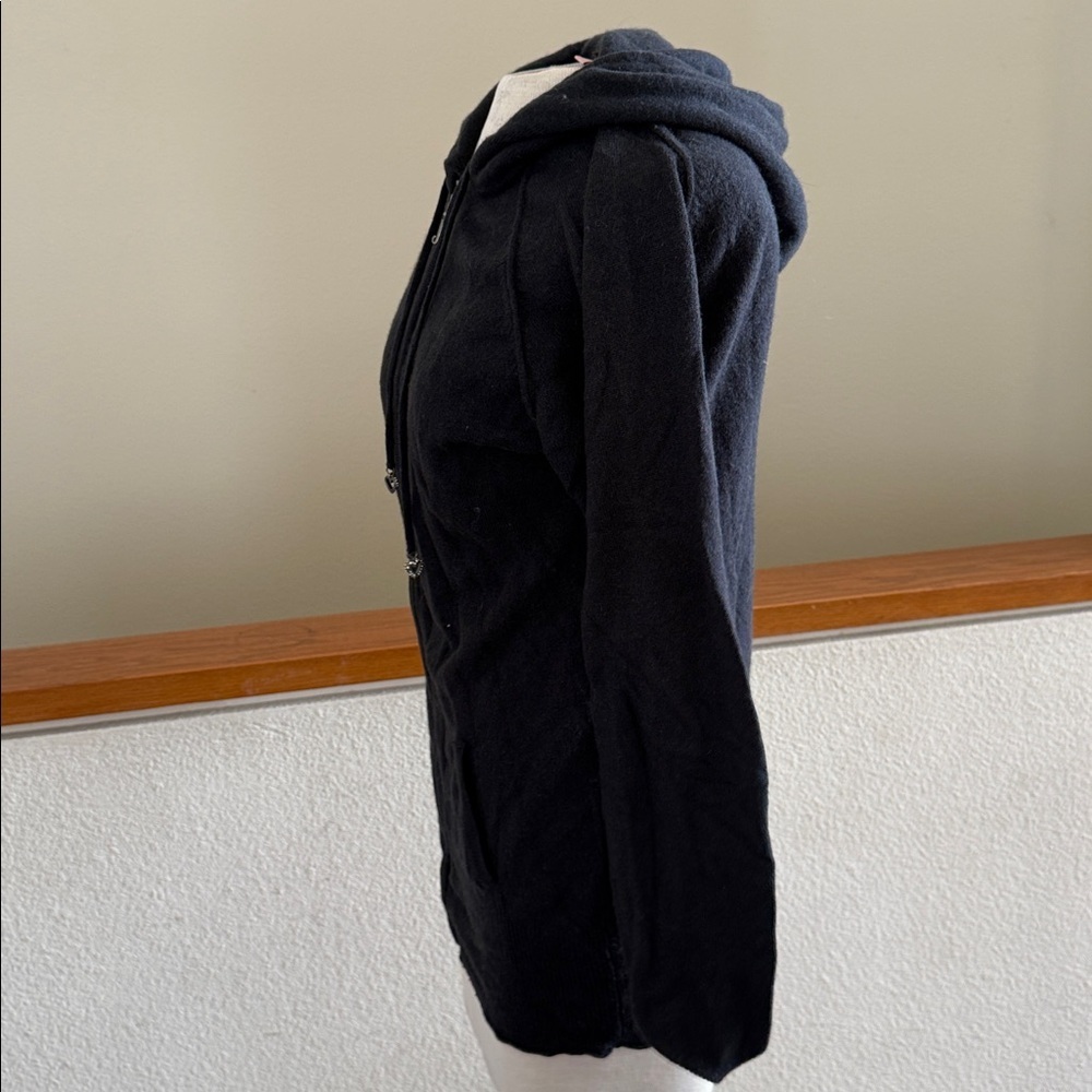Juicy Couture Charcoal black zip up
Hoodie cashmere rhinestone pulls jacket - Picture 3 of 7